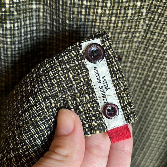 Ecko Unlimited Woven Button Down Shirt Short Sleeve Black and Gold Size XXL - Picture 6 of 7